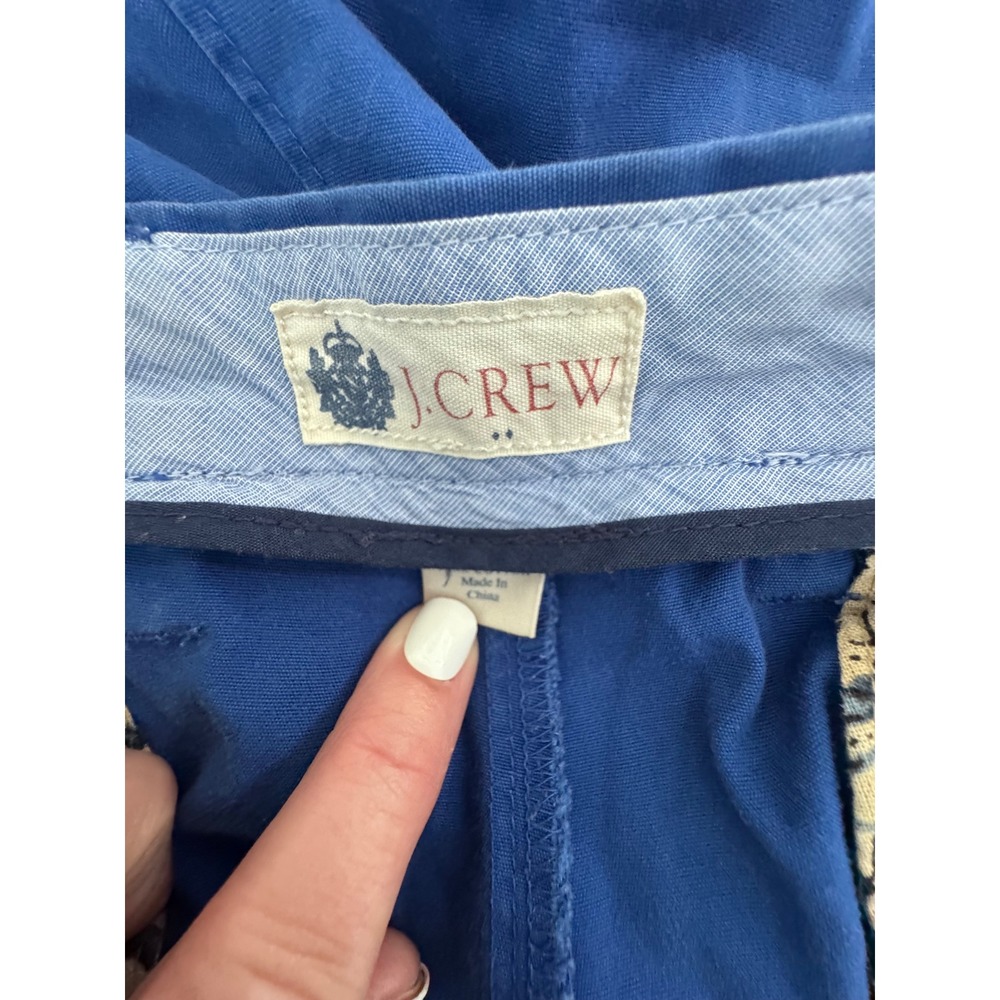 J. Crew Mens Stanton Chino Shorts Cobalt Blue 100% Cotton Size 37 14054 SP13 - Picture 3 of 7